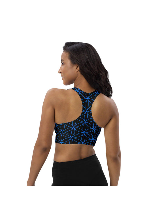 Flower of Life Longline Sports Bra