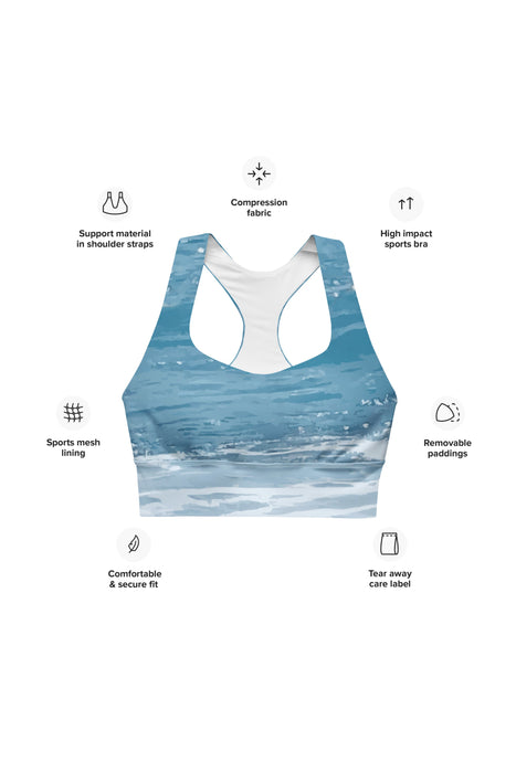 Kailua Bay Longline sports bra