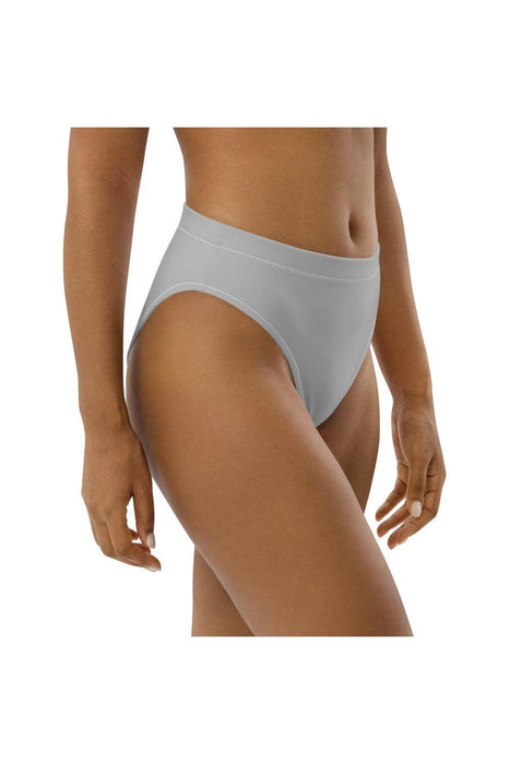 Gray Recycled high-waisted bikini bottom
