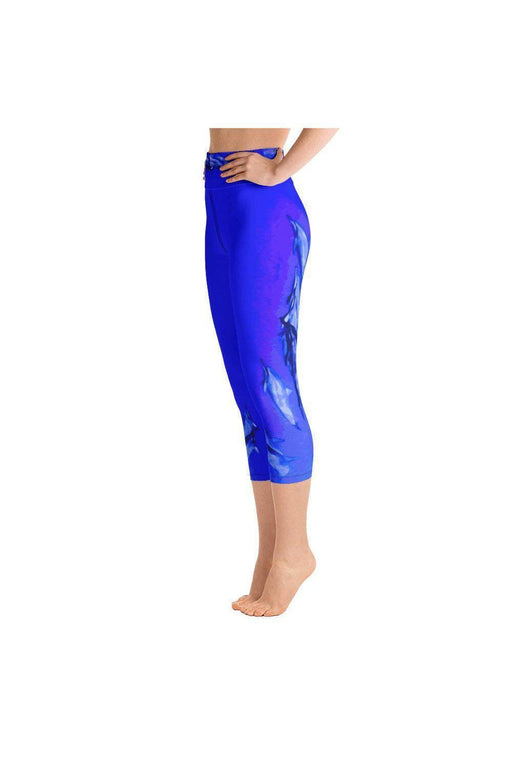 Asana Hawaii Yoga Capri Leggings Hawai'i Dolphins Yoga Capri Leggings