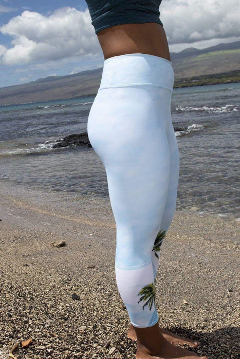 Asana Hawaii Yoga Capri Leggings Hawaii Morning Yoga Capri Leggings