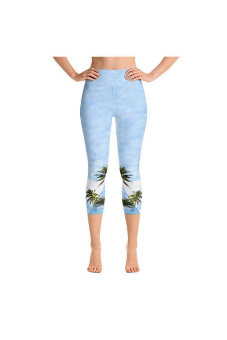 Asana Hawaii Yoga Capri Leggings Hawaii Morning Yoga Capri Leggings