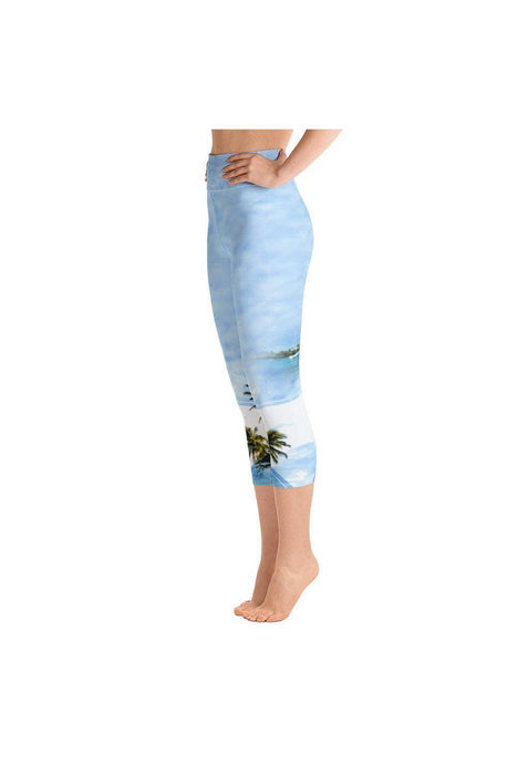 Asana Hawaii Yoga Capri Leggings Hawaii Morning Yoga Capri Leggings