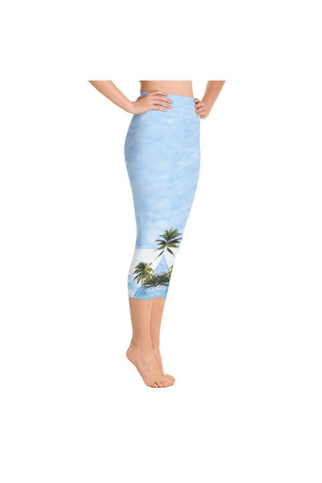 Asana Hawaii Yoga Capri Leggings Hawaii Morning Yoga Capri Leggings