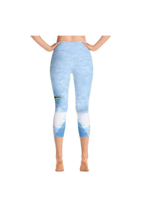 Asana Hawaii Yoga Capri Leggings Hawaii Morning Yoga Capri Leggings