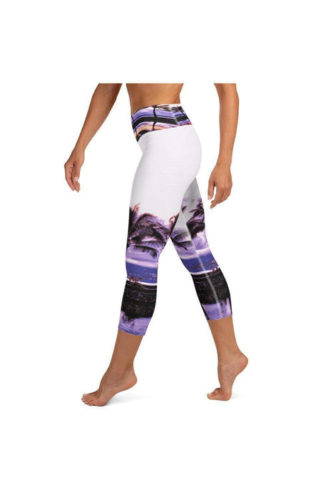 Asana Hawaii Hilo Bay Palms Yoga Capri Leggings