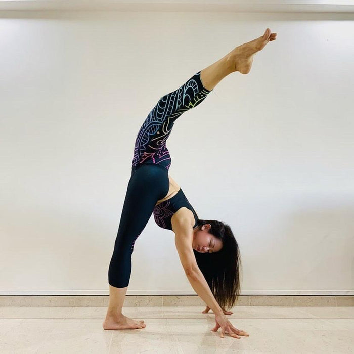 Asana Hawaii Yoga Capri Leggings Kundalini Mandala