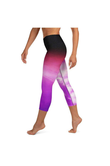 Asana Hawaii Yoga Capri Leggings Kaupulehu Clouds Yoga Capri Leggings