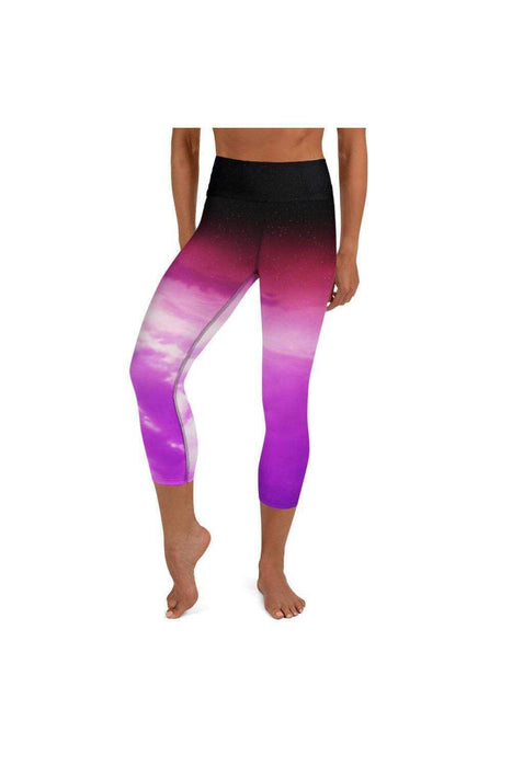 Asana Hawaii Yoga Capri Leggings Kaupulehu Clouds Yoga Capri Leggings