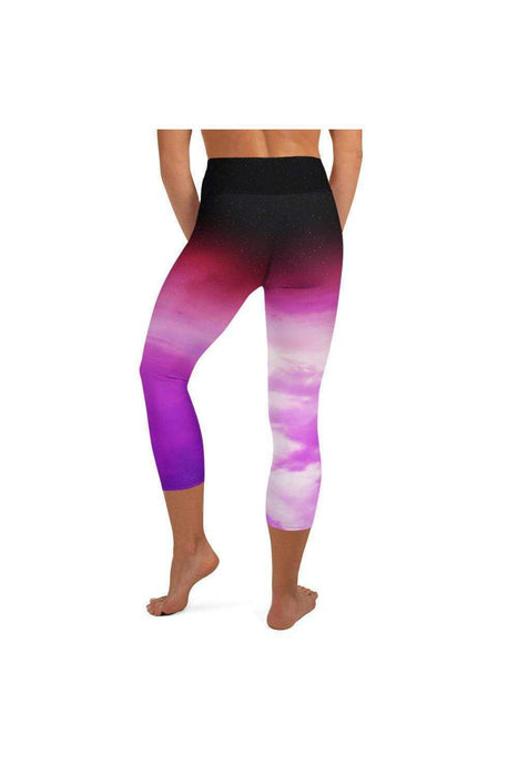 Asana Hawaii Yoga Capri Leggings Kaupulehu Clouds Yoga Capri Leggings