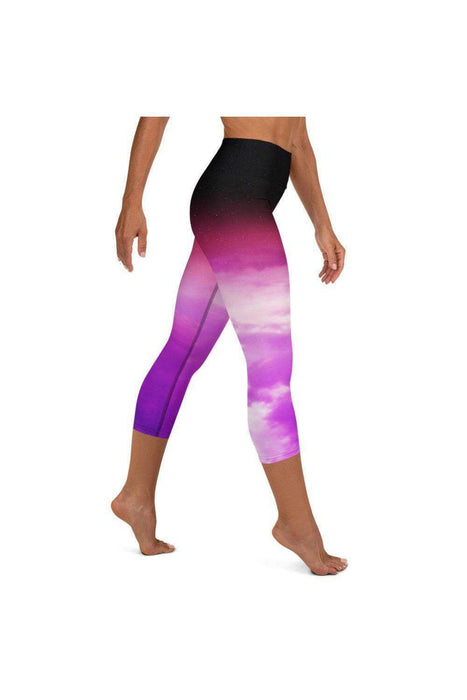 Asana Hawaii Yoga Capri Leggings Kaupulehu Clouds Yoga Capri Leggings