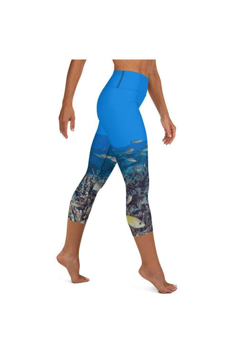 Asana Hawaii Yoga Capri Leggings Kona Coast Reef Yoga Capri Leggings