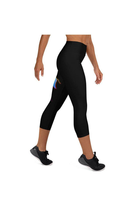 Asana Hawaii Yoga Capri Leggings Kona Manta Rays Yoga Capri Leggings
