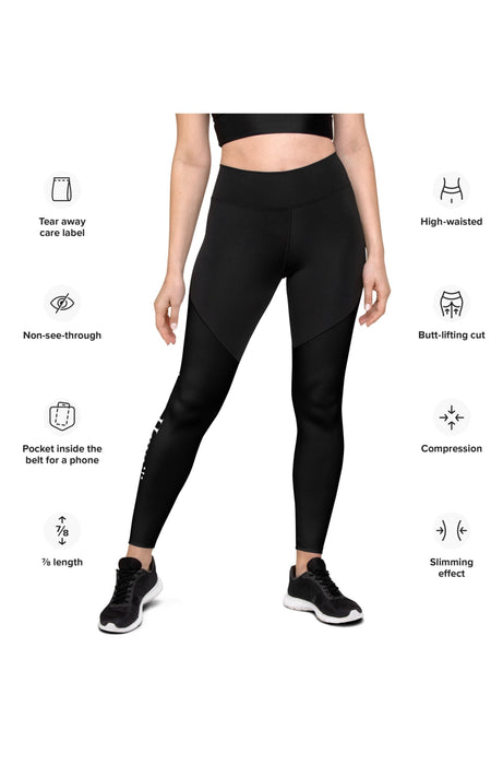 Black Compression Sports Leggings