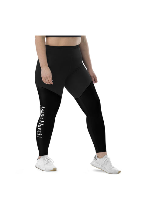 Black Compression Sports Leggings