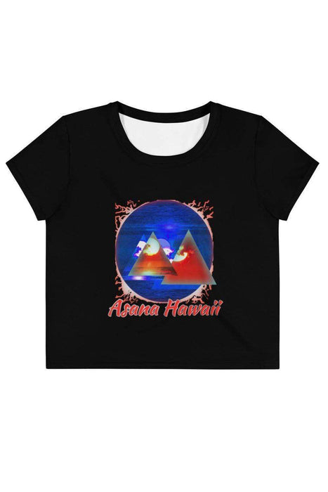 Asana Hawaii Crop Top XS Sunset Nova Women's Crop Tee