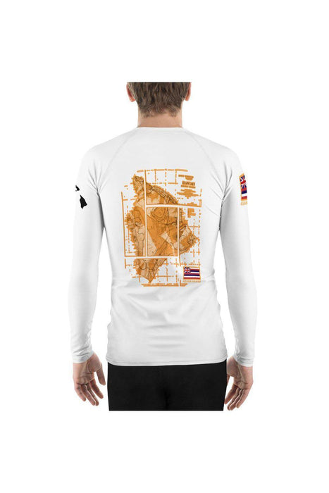 Asana Hawaii Men's Rash Guard Vintage Lands Men's Rash Guard