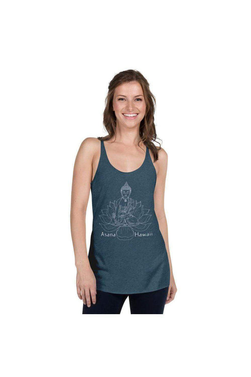 Asana Hawaii Women's Tank Top Indigo / XS Zen Lotus Women's Racerback Tank