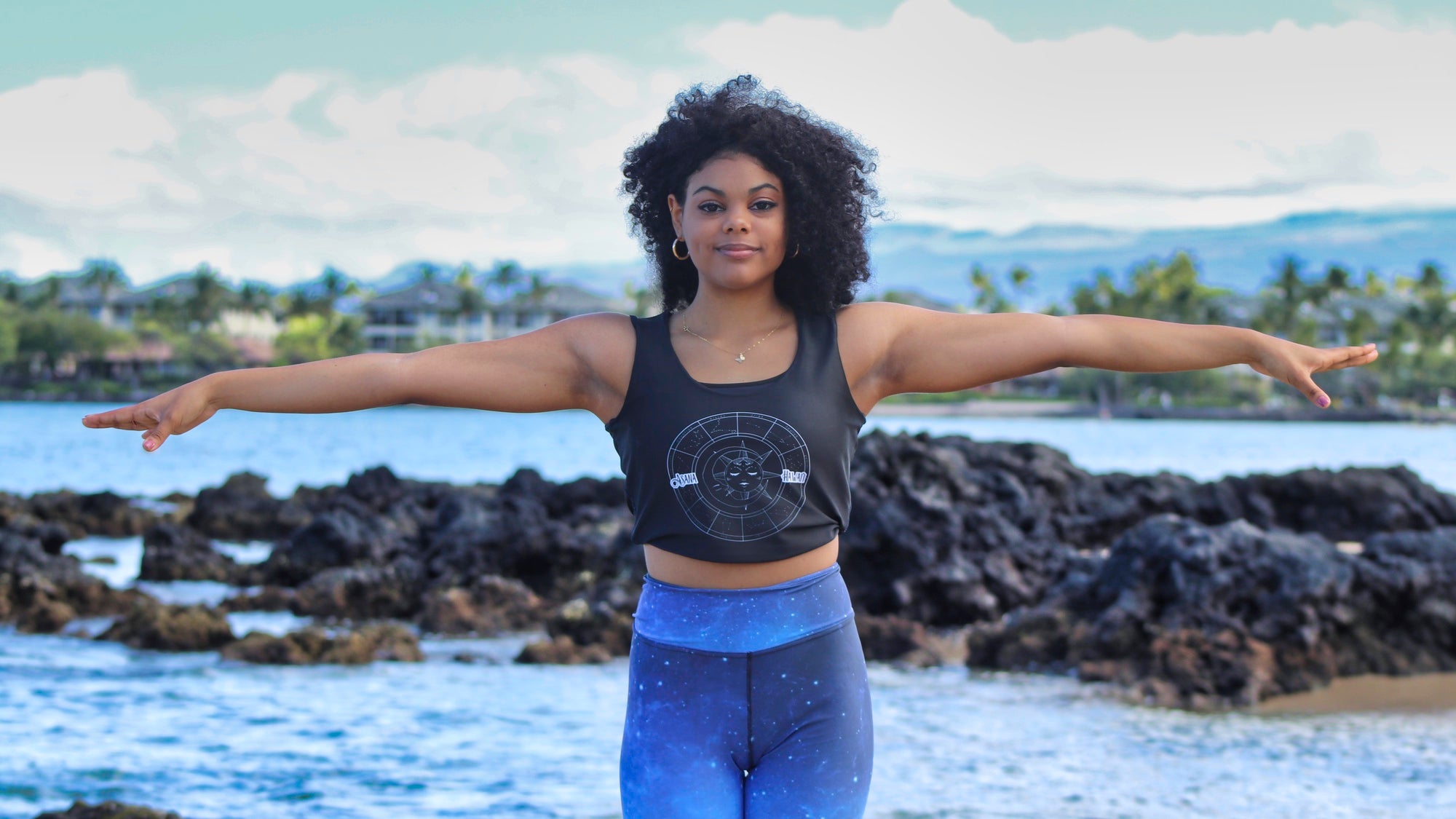 Asana Hawaii Luna Sol Crop Top 