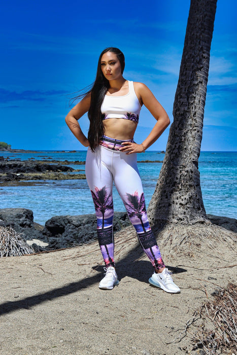 Hilo Bay Palms Yoga Leggings