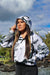 Ka'ala Gray Camo Women’s cropped windbreaker