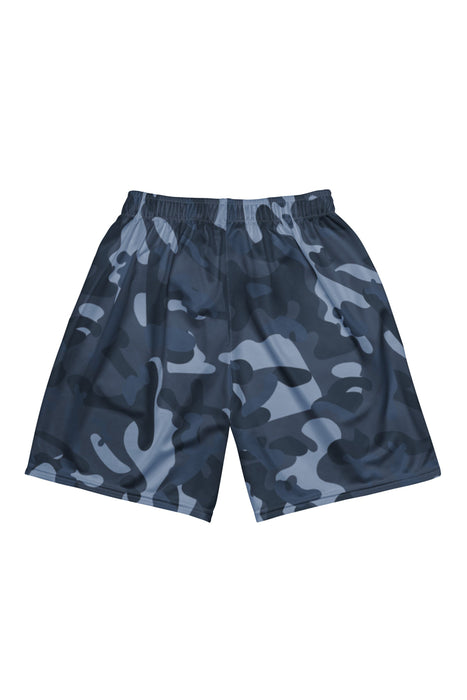 Blue Camouflage Unisex mesh shorts