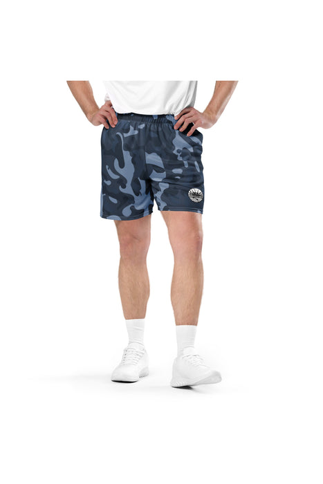 Blue Camouflage Unisex mesh shorts