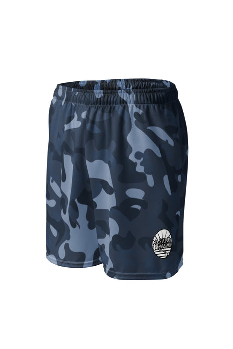 Blue Camouflage Unisex mesh shorts