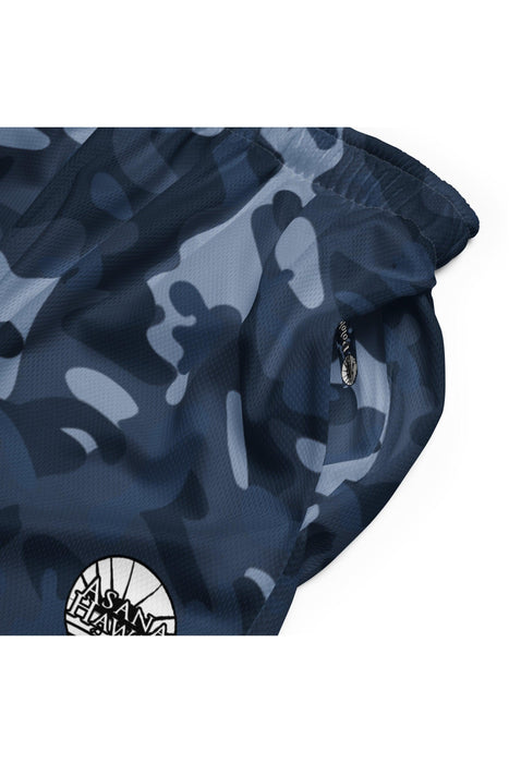 Blue Camouflage Unisex mesh shorts