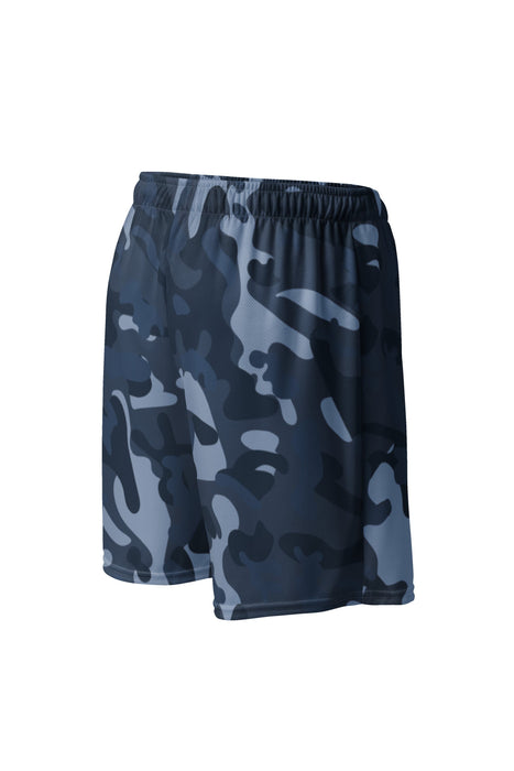 Blue Camouflage Unisex mesh shorts