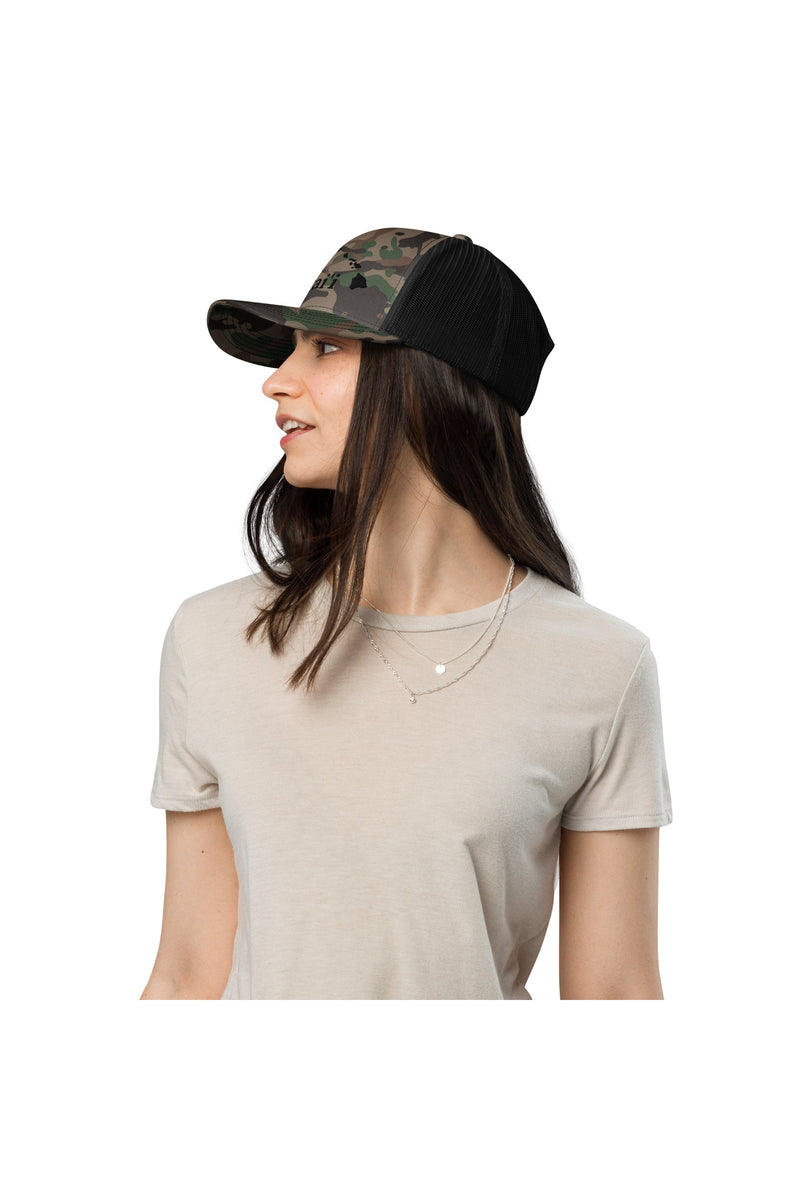 Camouflage trucker hat