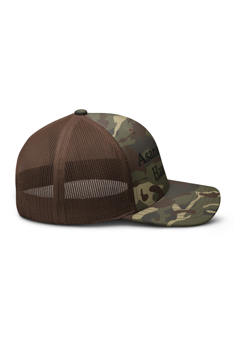 Camouflage trucker hat
