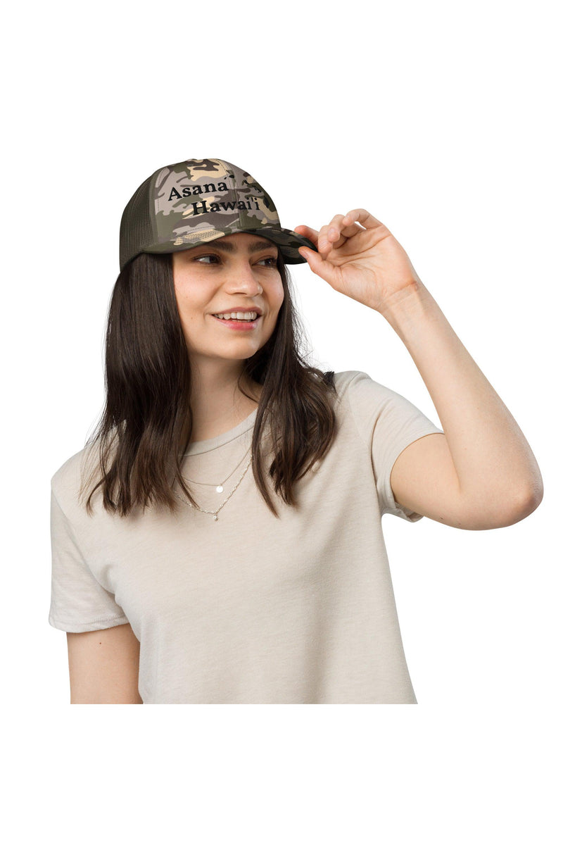 Camouflage trucker hat