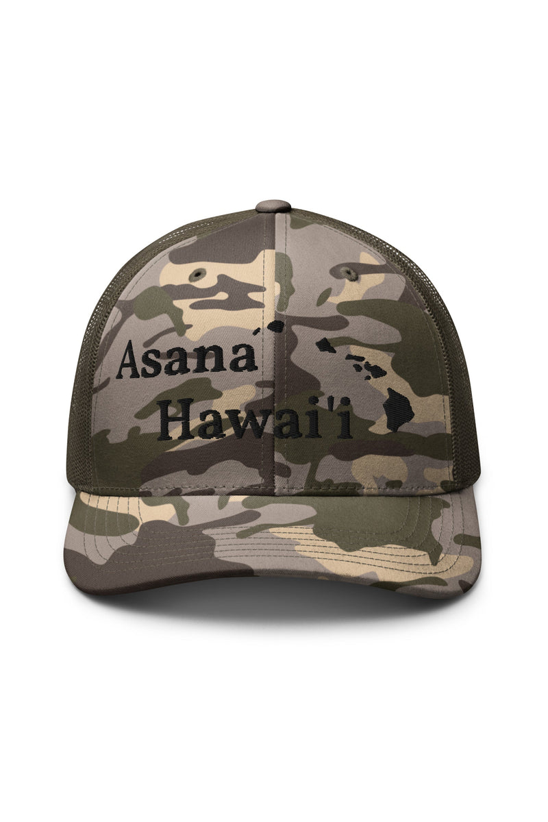 Camouflage trucker hat