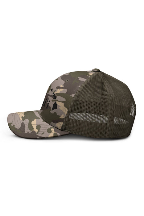 Camouflage trucker hat
