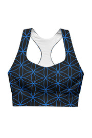 Flower of Life Longline Sports Bra