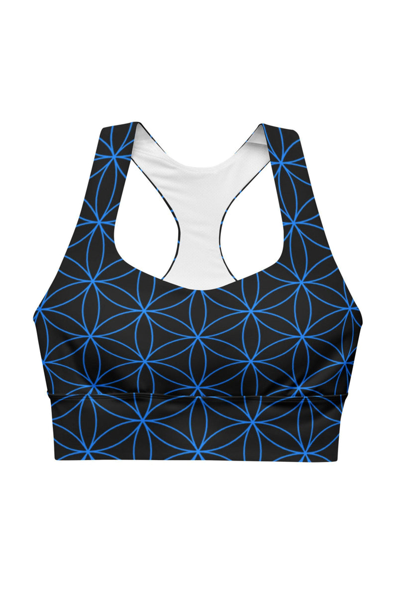 Flower of Life Longline Sports Bra