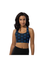 Flower of Life Longline Sports Bra