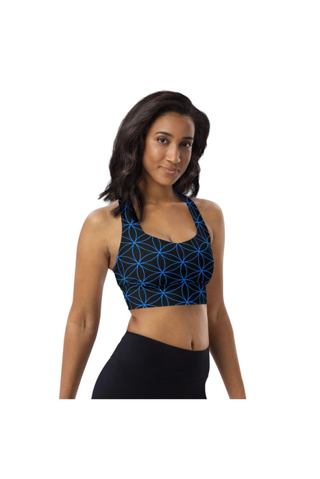 Flower of Life Longline Sports Bra