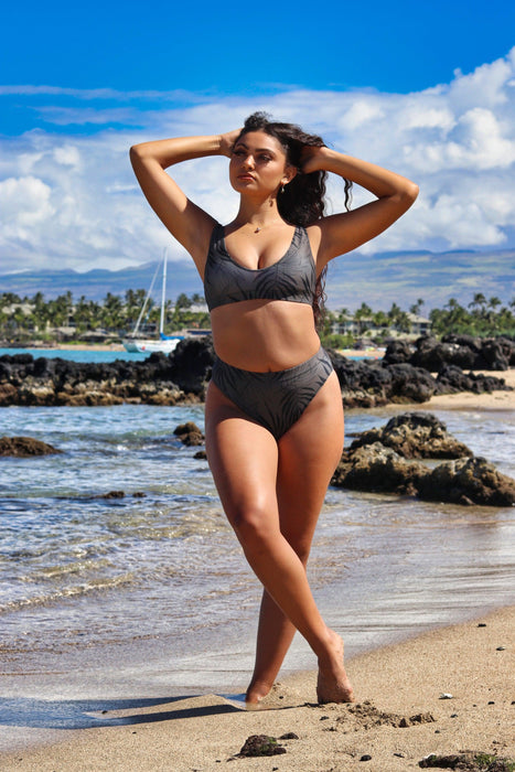 'Ōkupu high-waisted bikini