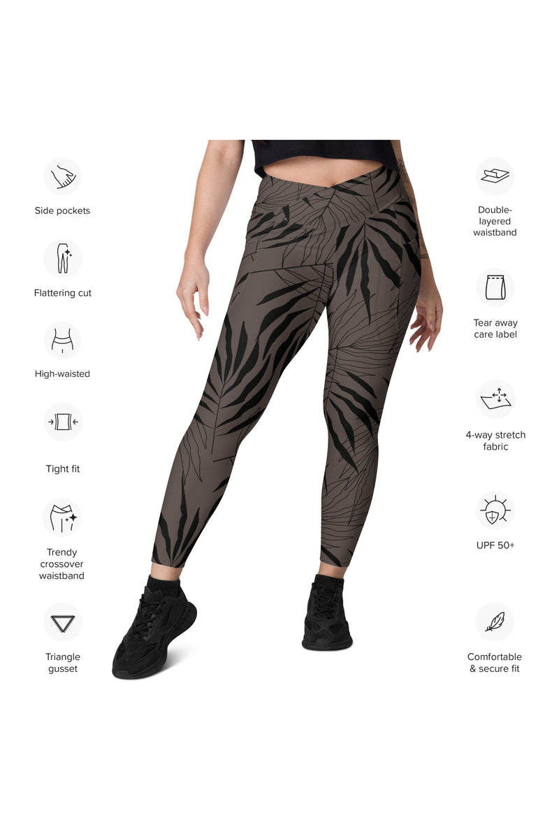 'Ōkupu Crossover Pocket Leggings 