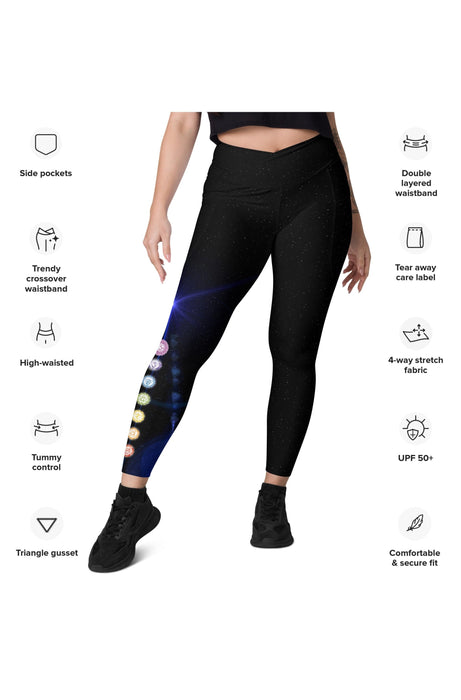 Eon Chakra Crossover leggings with pockets