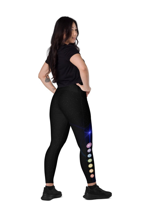 Matterial Girl V-Waist Leggings (w. Pockets) — Black Widow Yoga