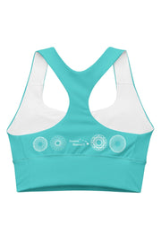 Eterna Longline sports bra - turquoise 