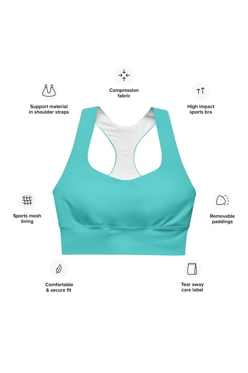 Eterna Longline sports bra - turquoise 