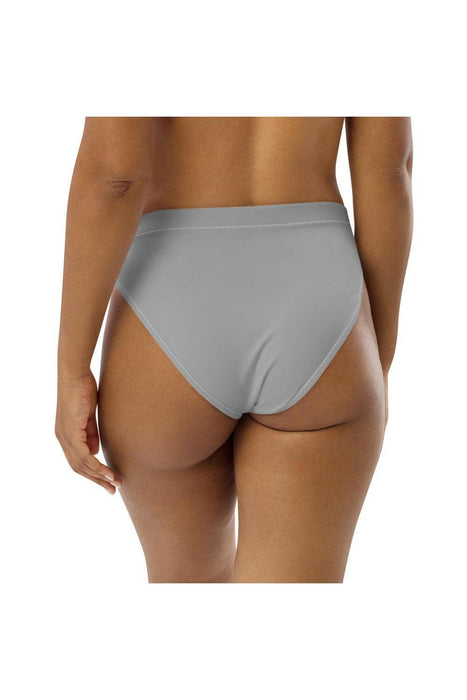 Gray Recycled high-waisted bikini bottom