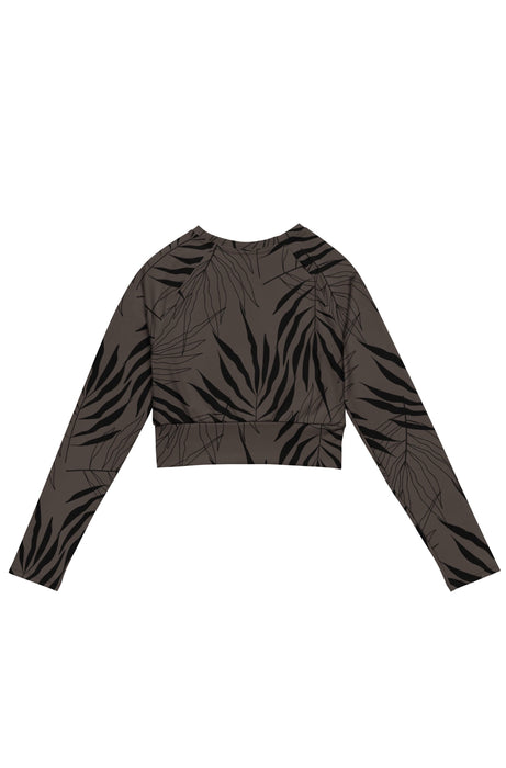 'Ōkupu long-sleeve crop top