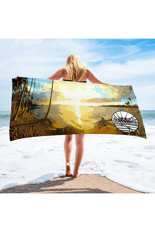 Asana Hawaii Beach Towel Anaeho'omalu Hawaii Beach Towel