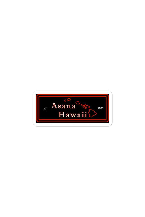 Asana Hawaii Stickers 3x3 Asana Hawaii 20º/155º Bubble-free stickers