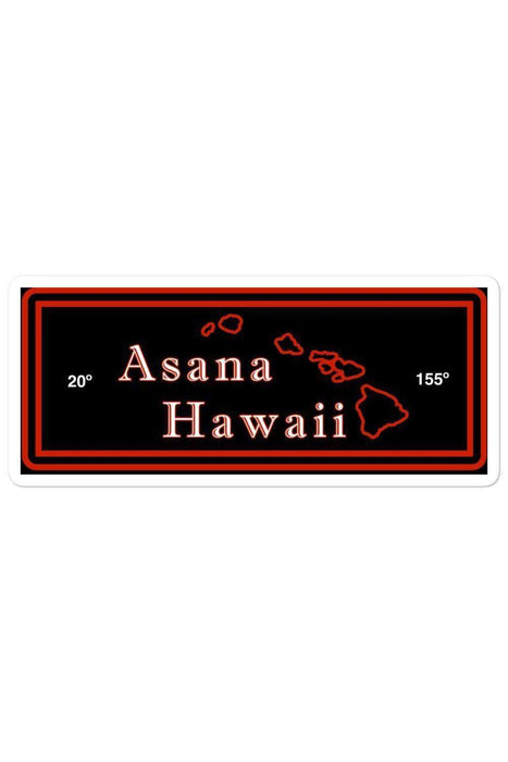 Asana Hawaii Stickers 5.5x5.5 Asana Hawaii 20º/155º Bubble-free stickers